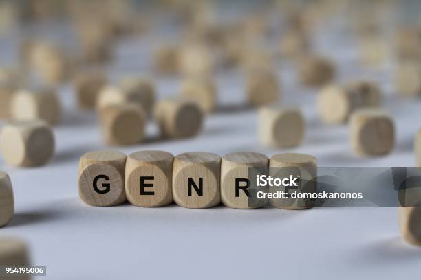 Genre Image With Words Associated With The Topic Movie Word Image Illustration Stock Photo - Download Image Now