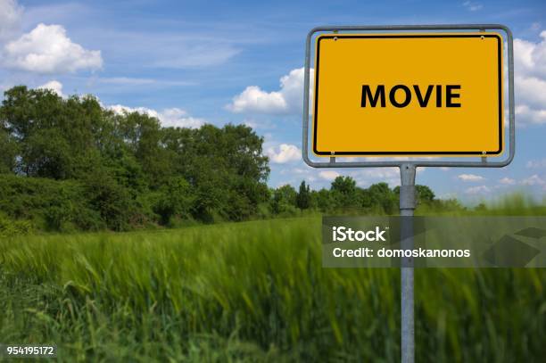 Movie Image With Words Associated With The Topic Movie Word Image Illustration Stock Photo - Download Image Now