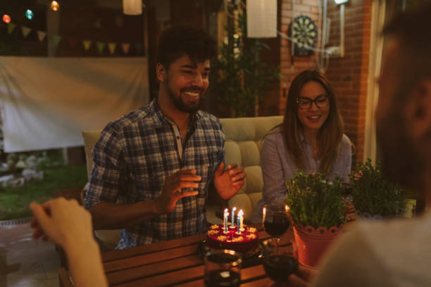 istock Happy Friends Having Birthday Party 954195514