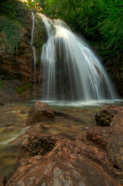 istock Jur-Jur the most full-flowing waterfall of Crimea. 954196614