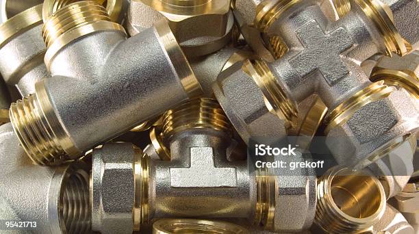 Plumbing Fittings Stock Photo - Download Image Now - Arranging, Brightly Lit, Canal