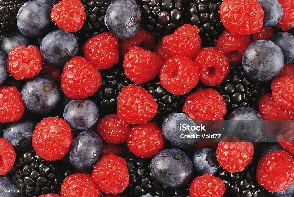 Frutas vermelhas mistas - Foto de stock de Alimentação Saudável royalty-free