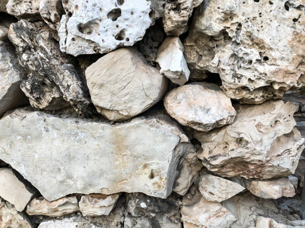 istock Close up of natural stone wall. Stone wall texture 954221672