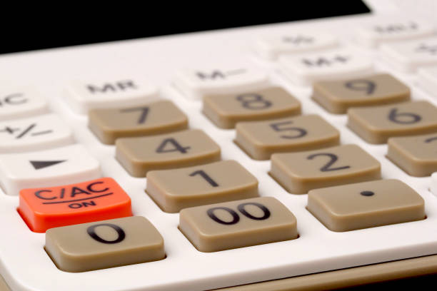 istock close up on calculator keypad, macro 954221778