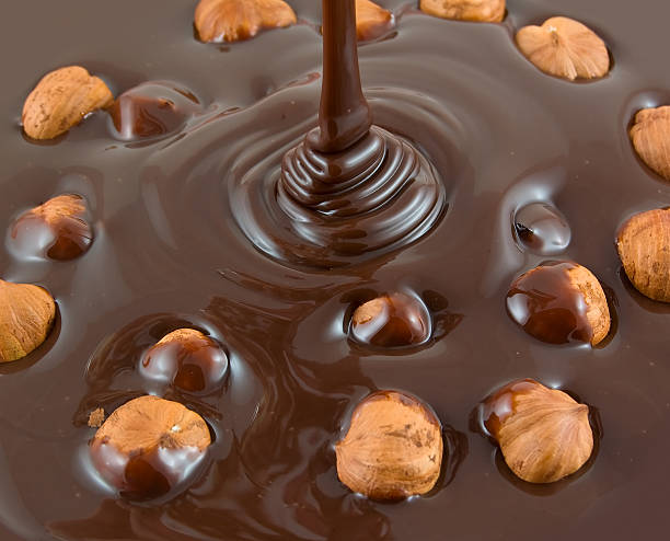 헤즐넛 초콜릿 스톡 사진