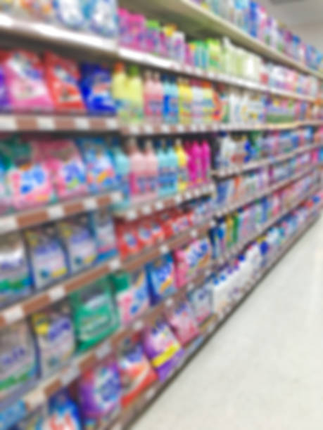 istock Supermarket shelf defocus background 954223668