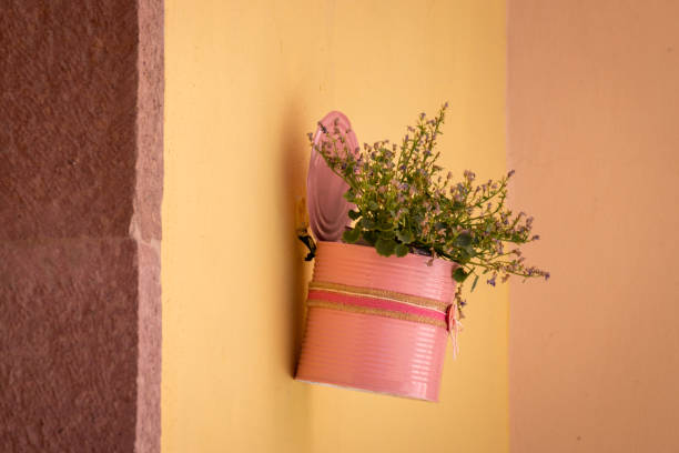 istock Creative decoration with hanging lacquered plant pot 954226394