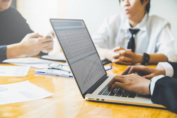 istock Business meeting time.Business group working and discussing new plan project in office,brainstorming, Teamwork, analyze plans, 954229470