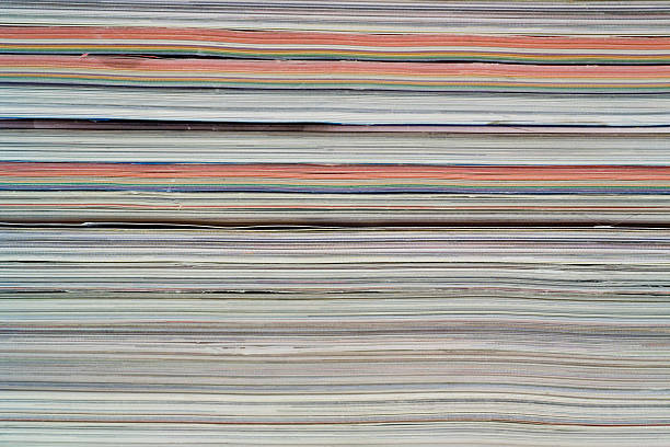 istock Pile of magazines viewed from the front 95422959