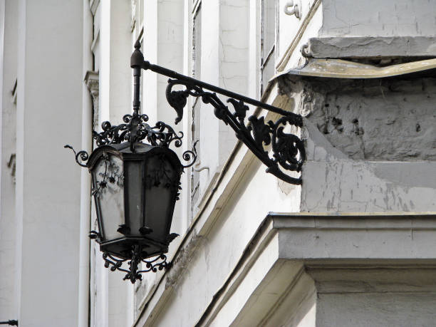 Vintage street lamp in Budapest, Hungary