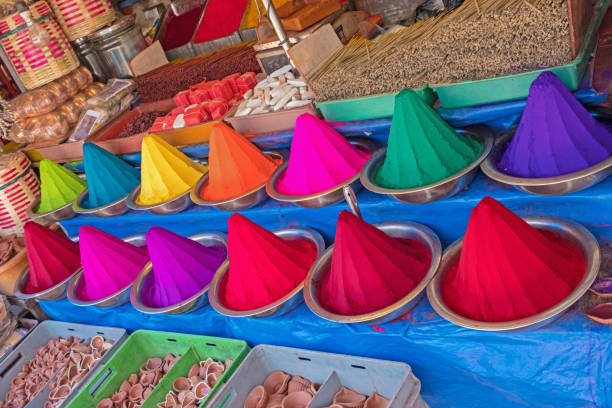 istock Vibrant display in an Indian market 954231980