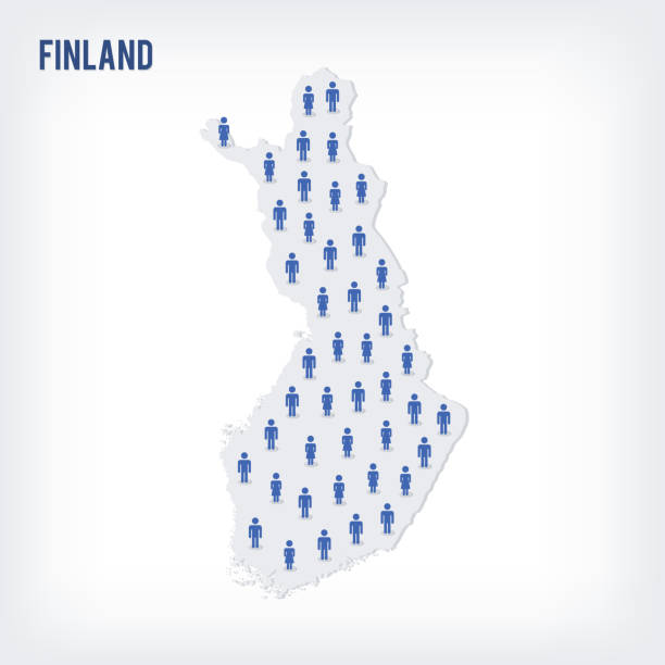 istock Vector people map of Finland . The concept of population. 954235576