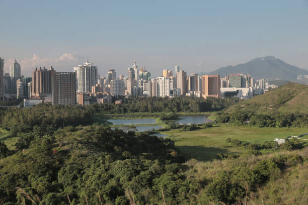 istock China's Shenzhen city from hong kong view 954236090