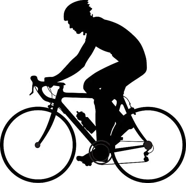 Vector illustration of cyclist