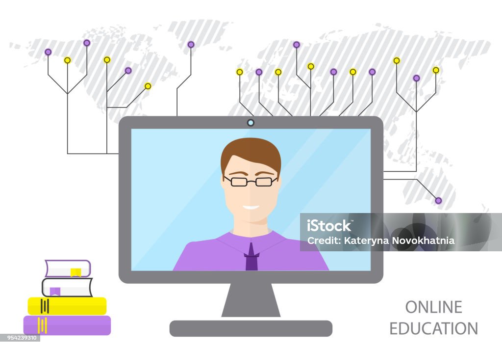 Graphics For Remote Learning Oncept Of Remote Learning Elearning School University Illustration ...