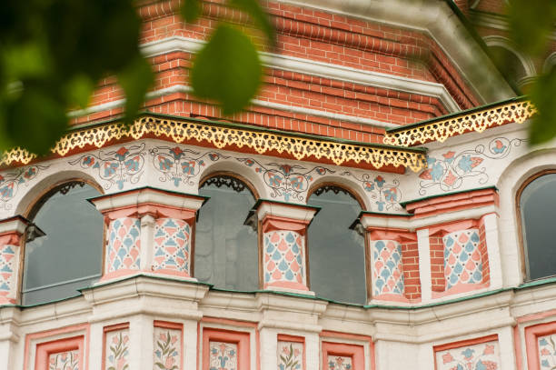 St. Basil's Cathedral details in Moscow Red Square