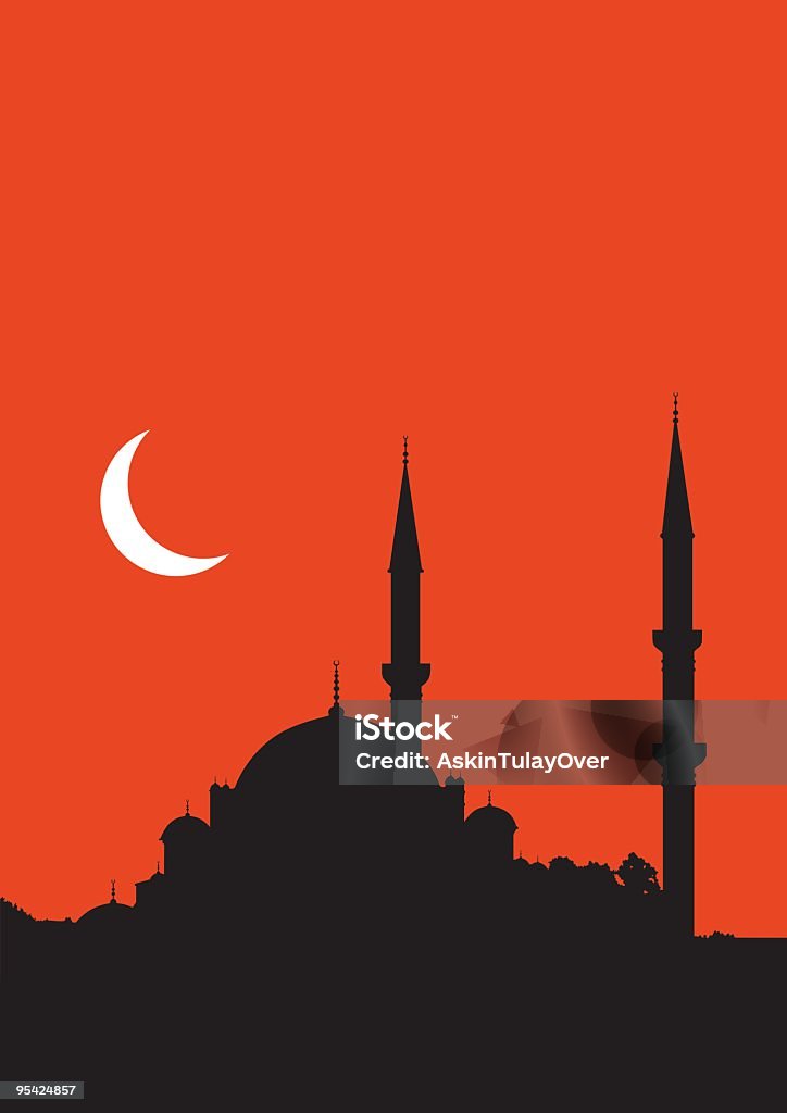 Стамбул силуэт - Векторная графика Ottoman Empire роялти-фри