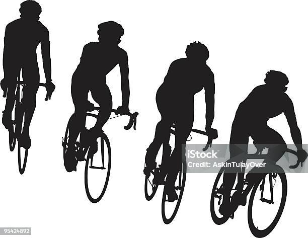 Cycliste Vecteurs libres de droits et plus d'images vectorielles de Adulte - Adulte, Condition, Coupe transversale