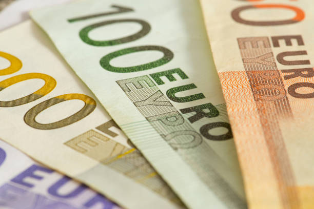 istock Close-up of euro banknotes 954251680