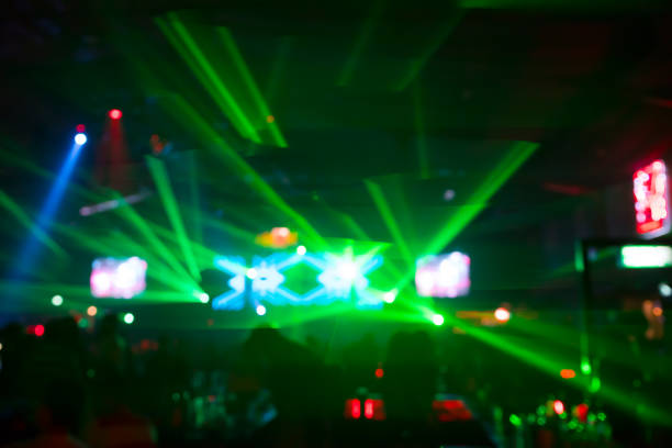 istock Abstrat blur concert light ,party night for background 954252378