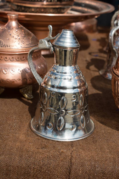istock Very old style metal ewer water jar 954255840