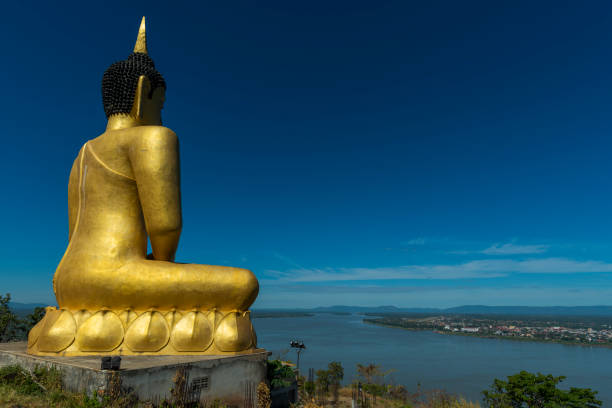 istock the biggest Buddha statue in Laos 954281446