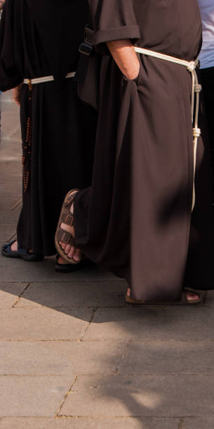 istock Two friars of the Franciscan order 954304022