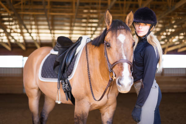 istock Horsemanship English rider 954311526