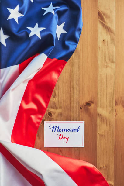 istock Memorial Day arrangement with american flag 954315036