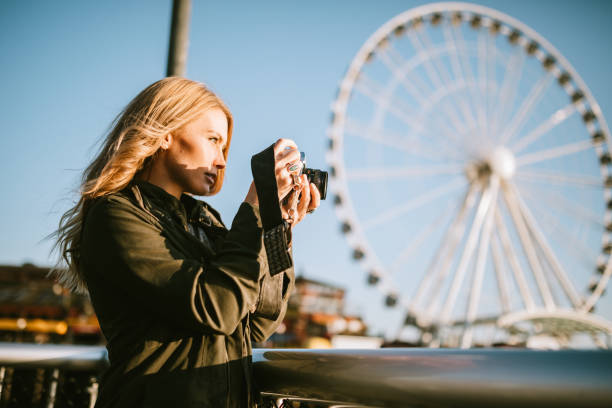 istock Female Film Photographer Explores Seattle Waterfront 954339842