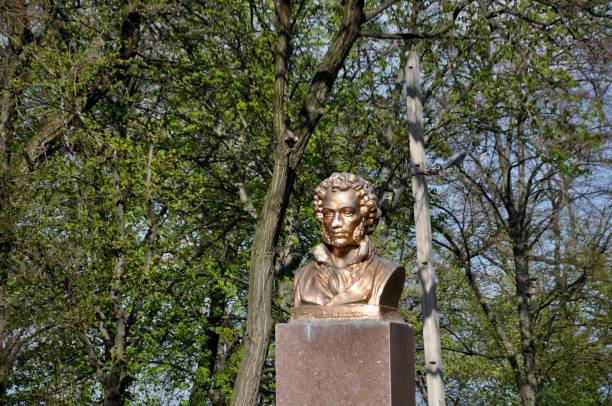 istock park monument sculpture writer Pushkin poet 954356690
