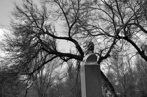 istock park monument sculpture writer Pushkin poet 954356716