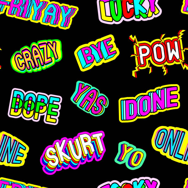 istock Seamless pattern with patches: 