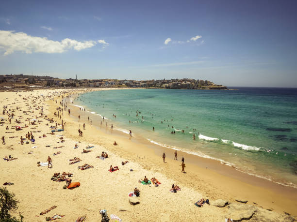 istock Golden sand at Bondi beach ,Sydney. 954371832