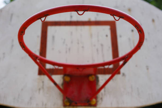 istock Old basketball hoop 954378664