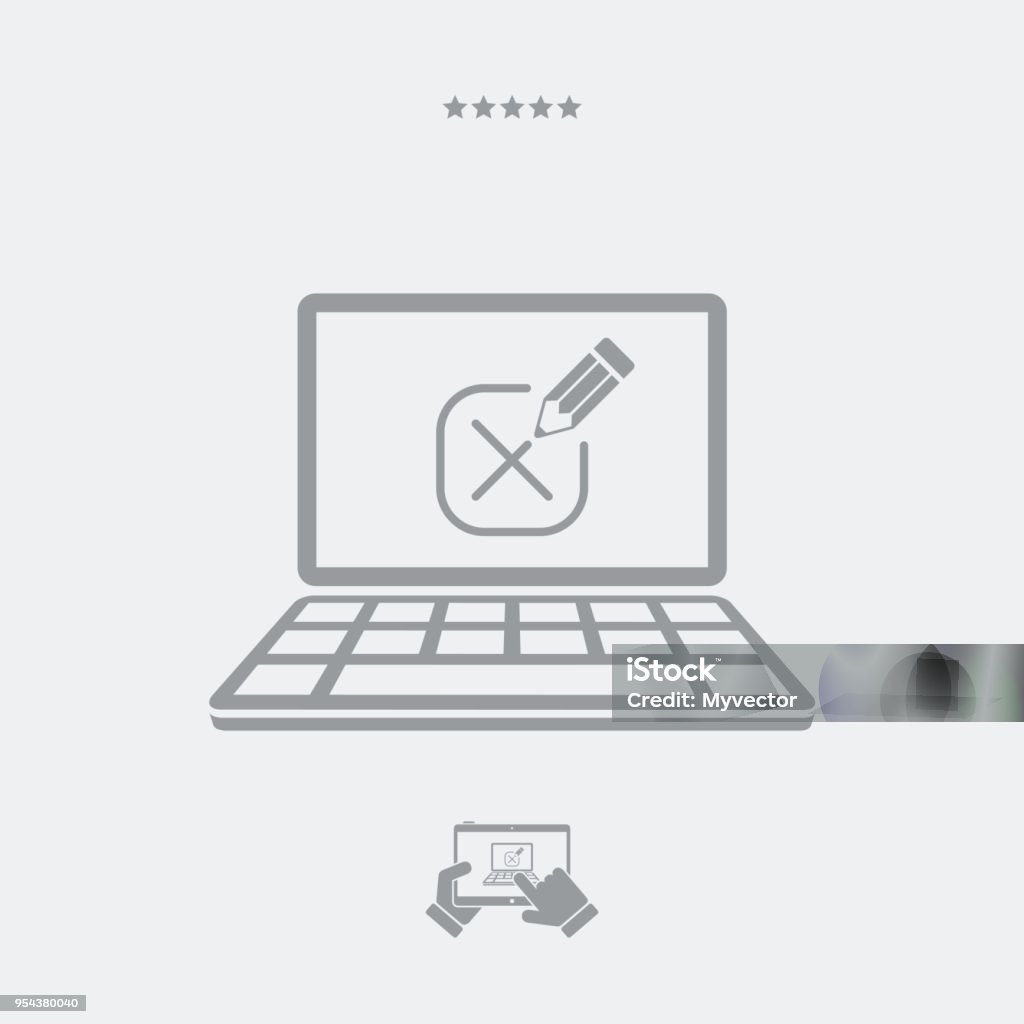Midmark Computer Application Icon Mark Computer Or Application Option Stock Illustration - Download Image ...
