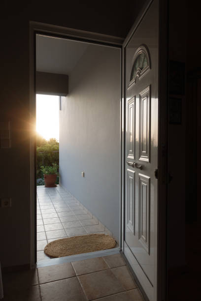 istock Open door and lens flare 954384212