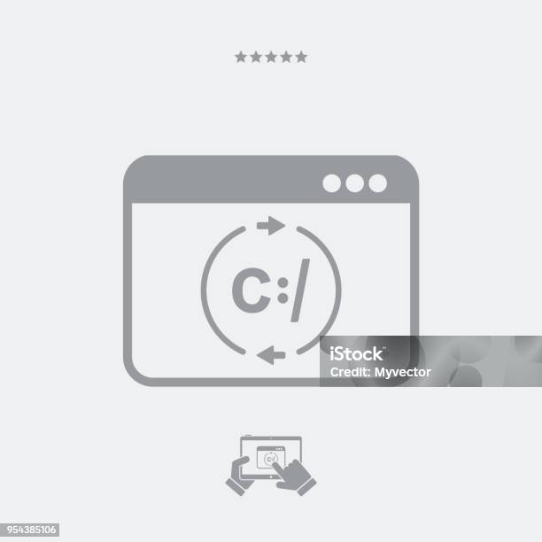 Dos Computer Processing Stock Illustration - Download Image Now ...