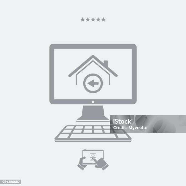 Back Home Button Stock Illustration - Download Image Now - Apartment ...