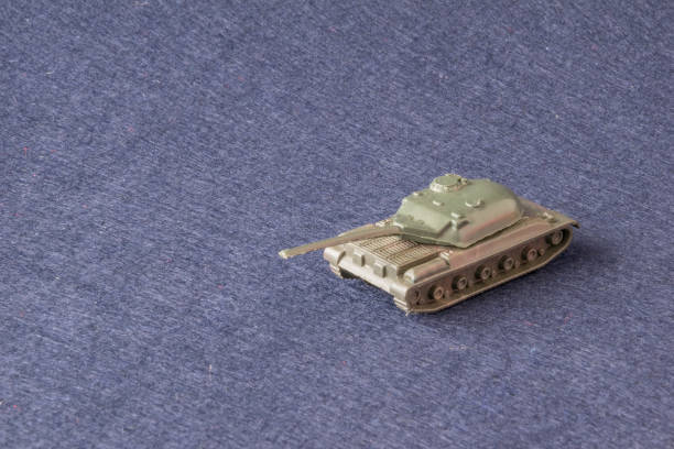 istock Small plastic miniature of army tank 954397016