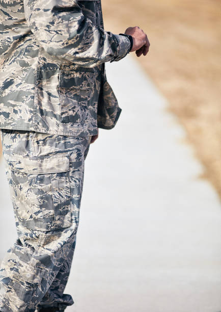istock Military service member checking data on fitness tracker 954403510