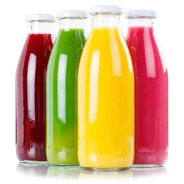 istock Juice smoothie orange smoothies in bottle square isolated on white 954408404