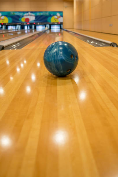 istock Bowling ball on the bowling alley 954411426