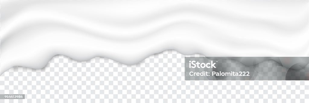 Liquid creamy white texture Liquid creamy white texture. Yogurt realistic texture layers isolated on transparent background. Liquid cream pouring, yoghurt background. Yogurt stock vector