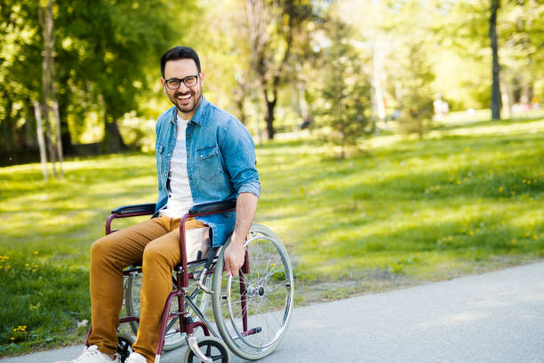 istock Paralyzed man in wheelchair 954428402