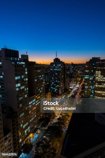 Top View Of Praça Sete De Setembro Belo Horizonte Stock Photo - Download Image Now - Belo Horizonte, Brazil, City