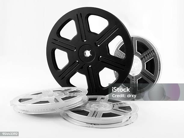 Film Reels With Films Stock Photo - Download Image Now - Color Image, Film Industry, Film Reel