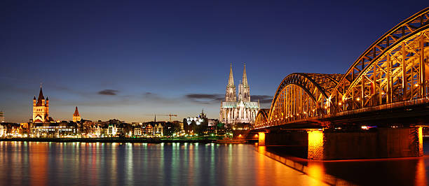 Skyline of Cologne stock photo