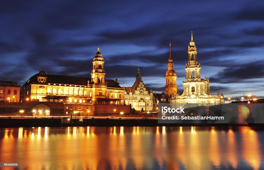 Dresden - Lizenzfrei Abenddämmerung Stock-Foto