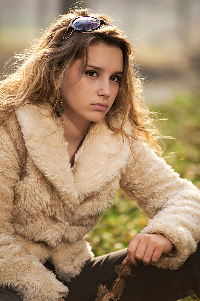 istock Cute girl in the park 95445798